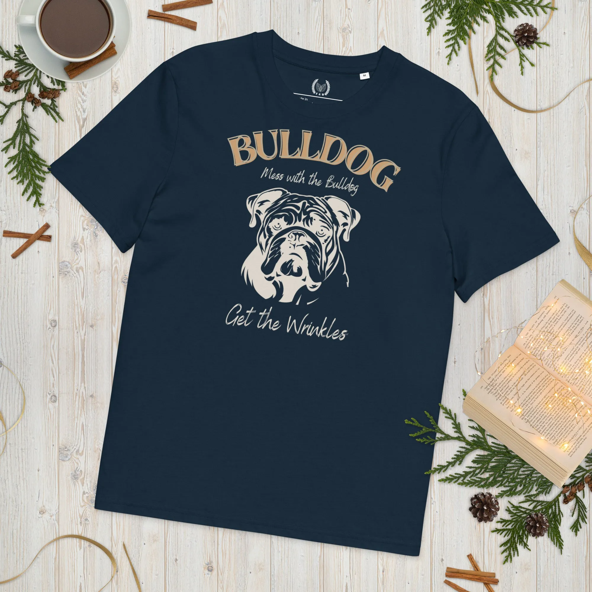 Vegan Bulldog T-Shirt – Mess with the Bulldog, Get Wrinkles!