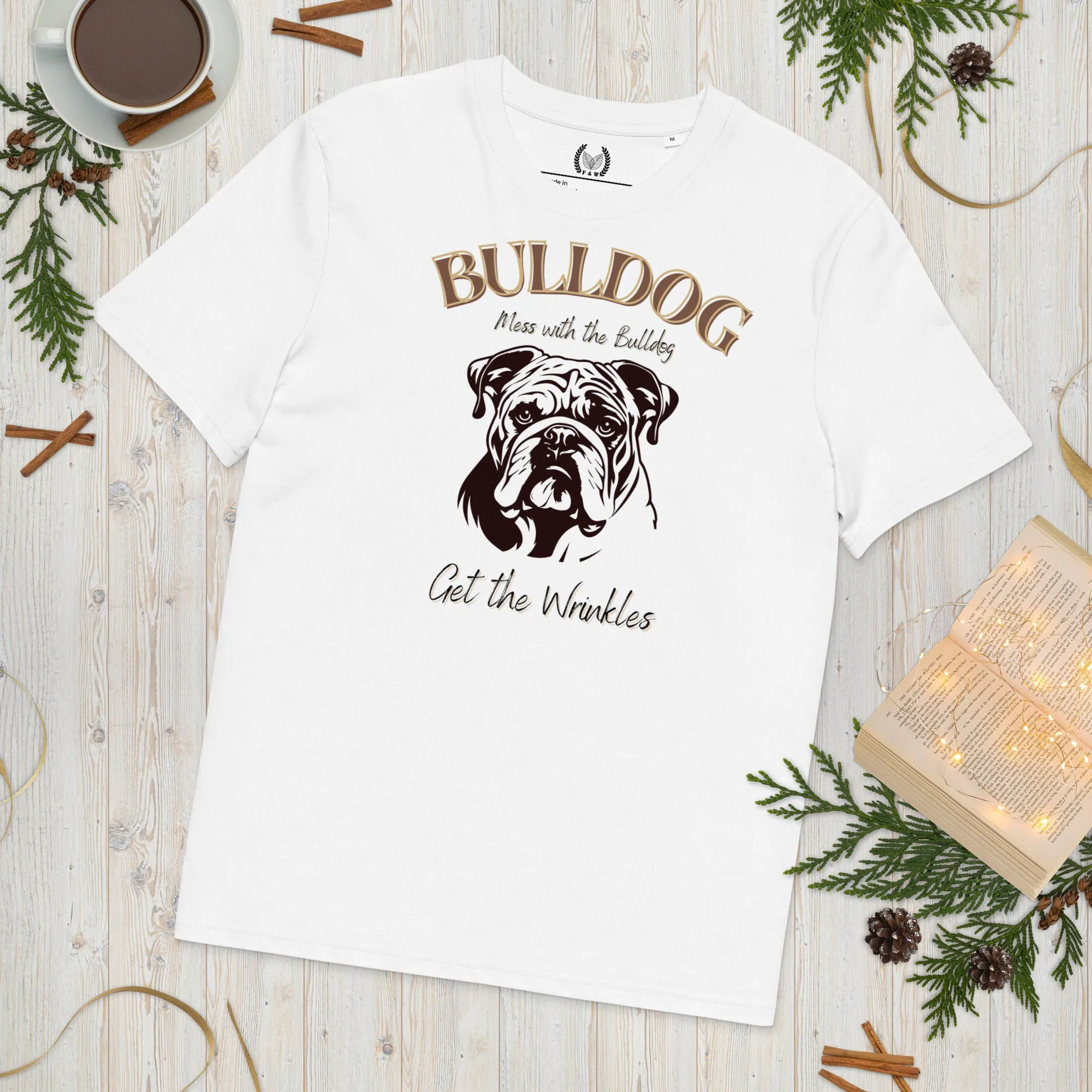 Vegan Bulldog T-Shirt – Mess with the Bulldog, Get Wrinkles!