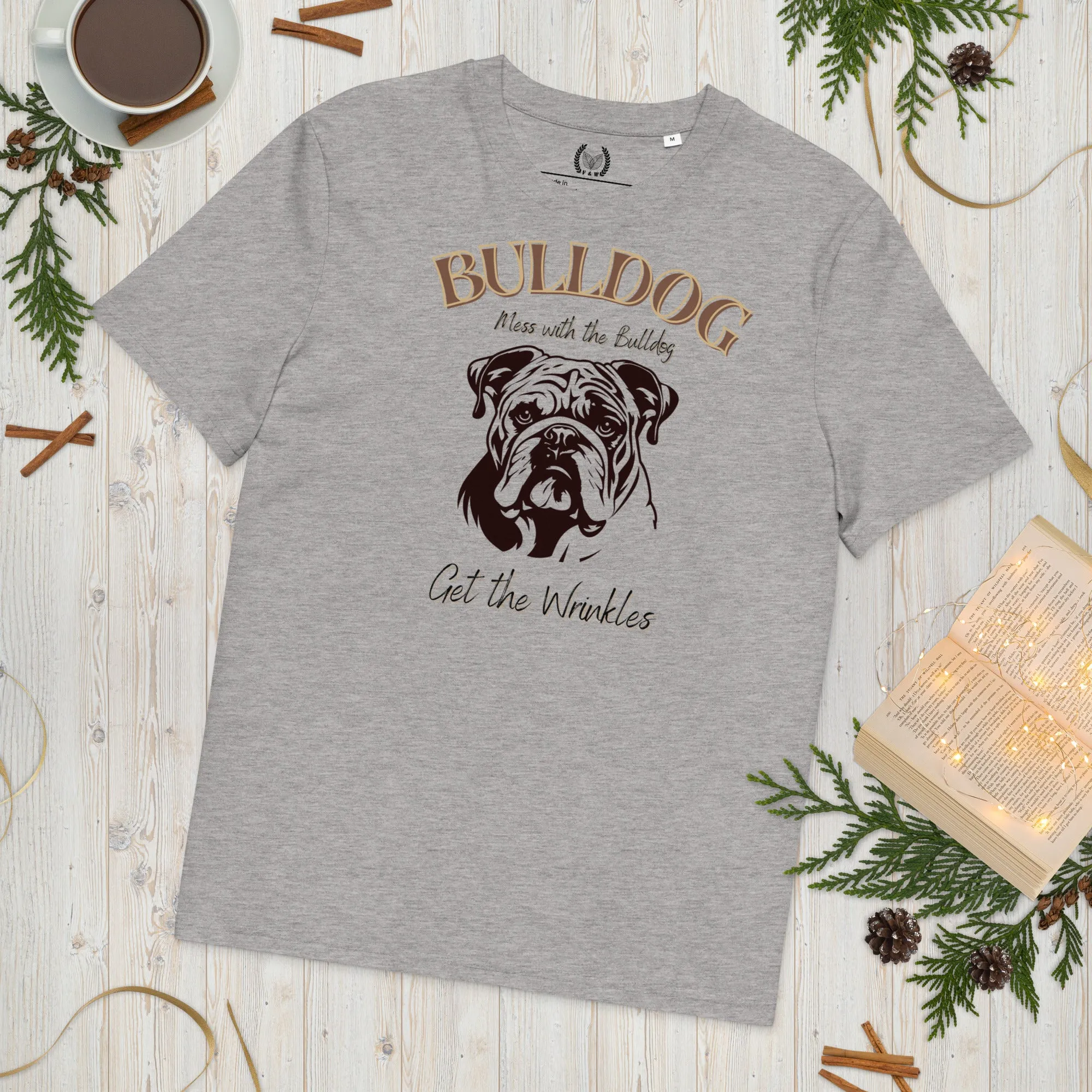 Vegan Bulldog T-Shirt – Mess with the Bulldog, Get Wrinkles!