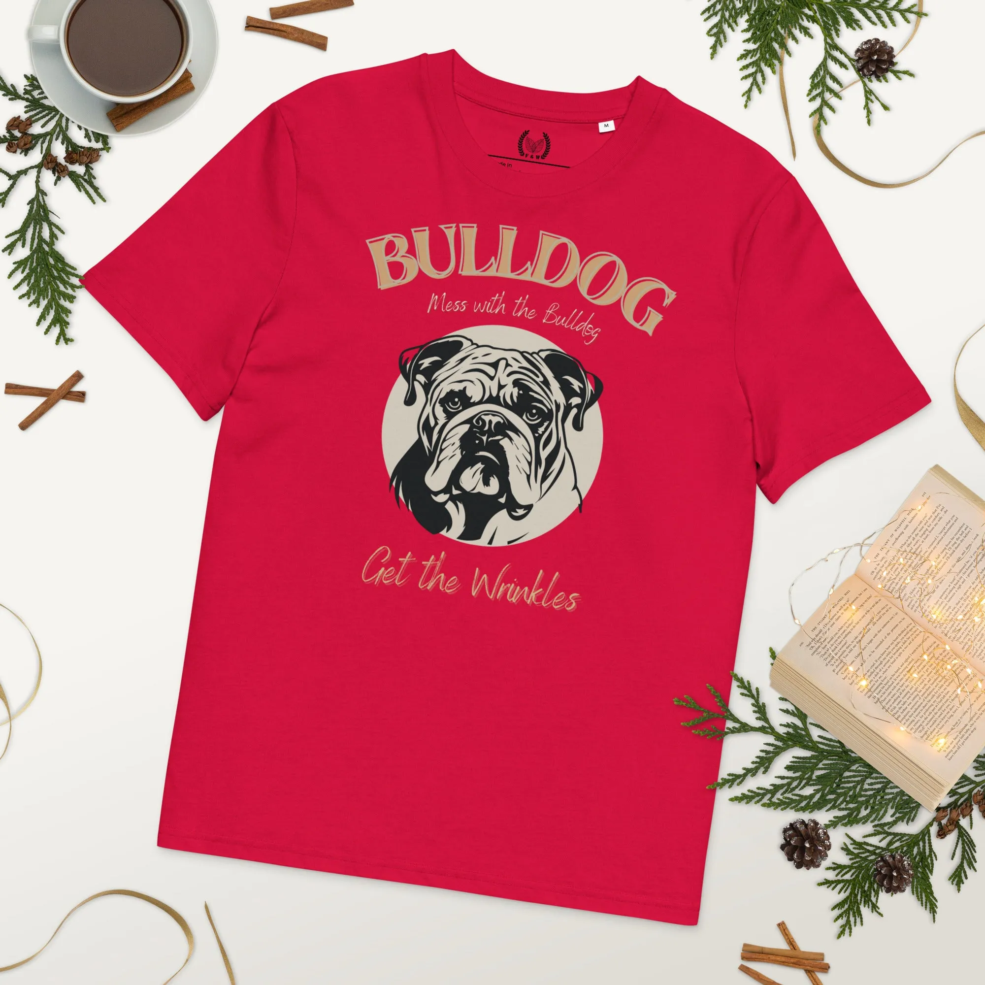 Vegan Bulldog T-Shirt – Mess with the Bulldog, Get Wrinkles!