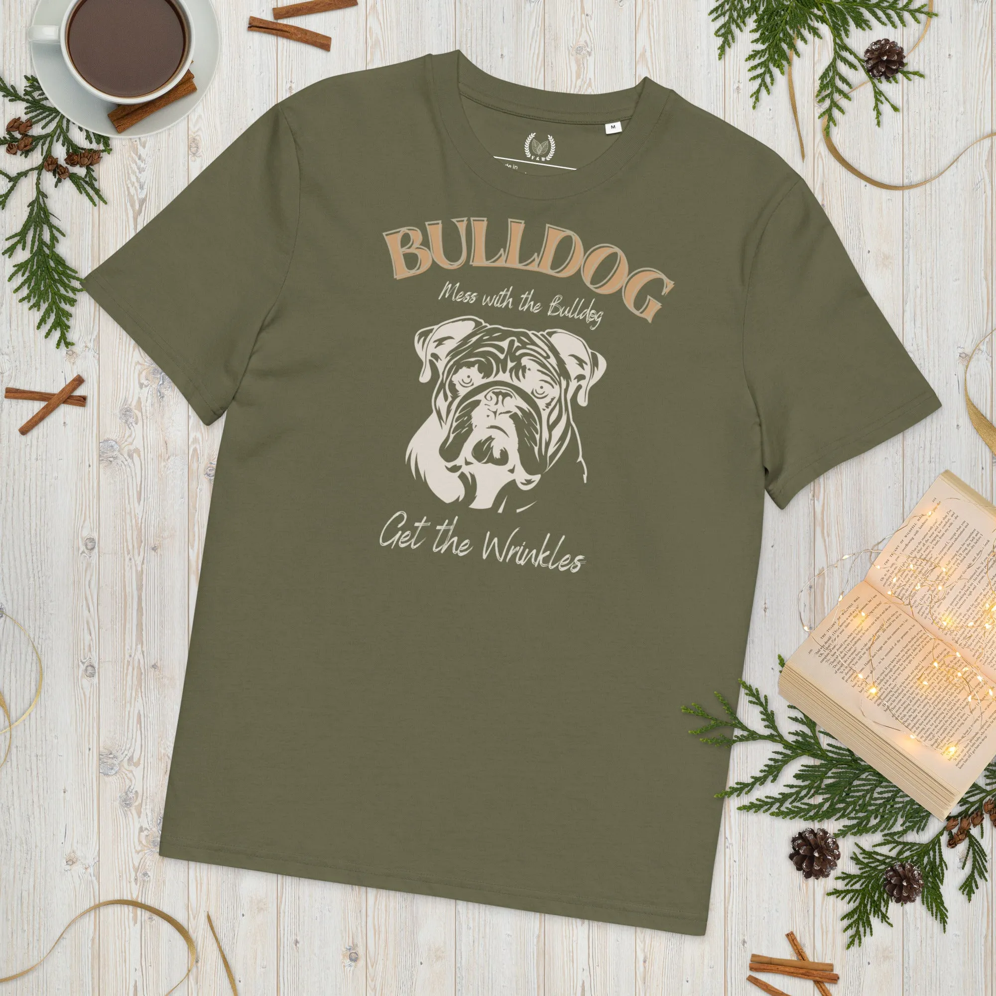 Vegan Bulldog T-Shirt – Mess with the Bulldog, Get Wrinkles!