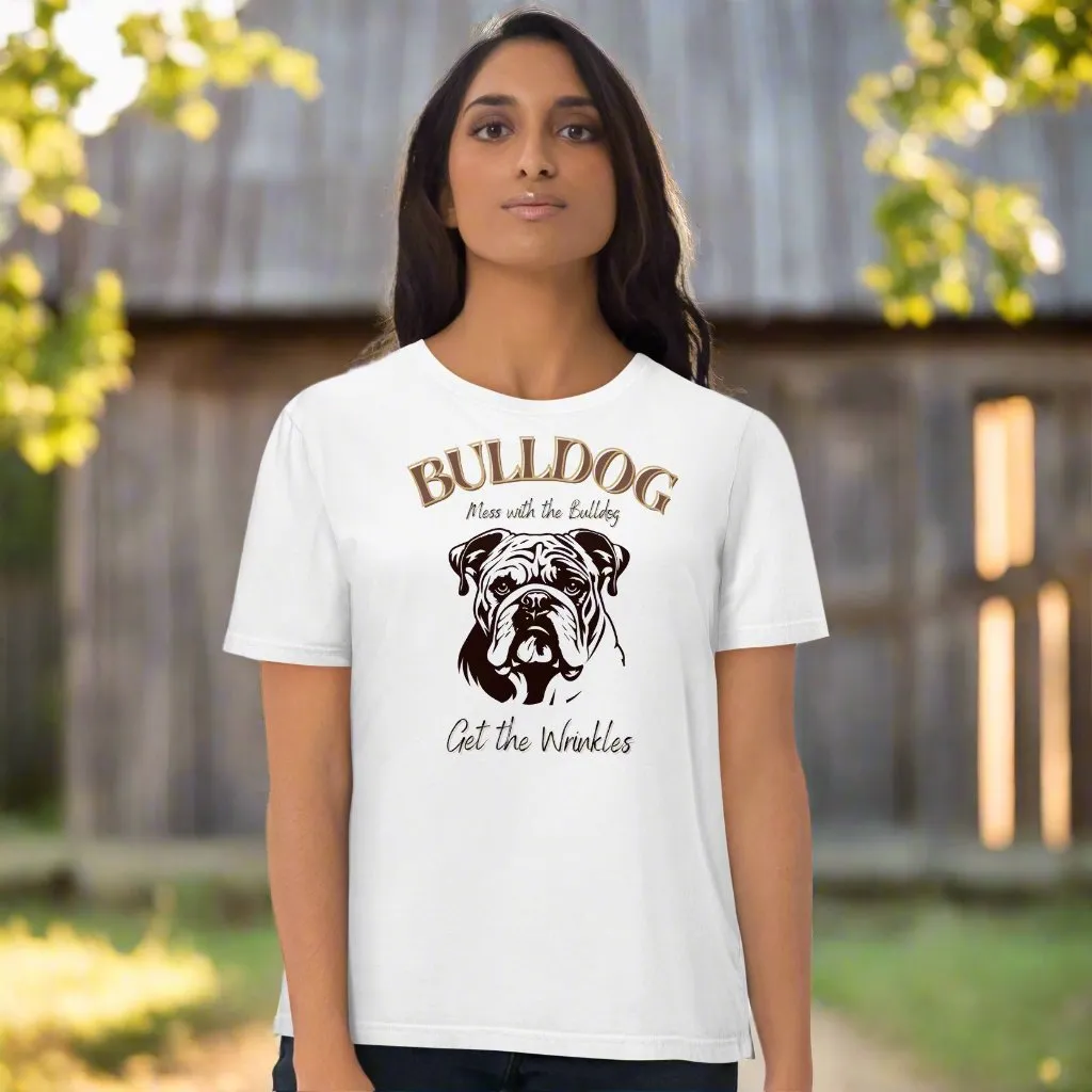 Vegan Bulldog T-Shirt – Mess with the Bulldog, Get Wrinkles!