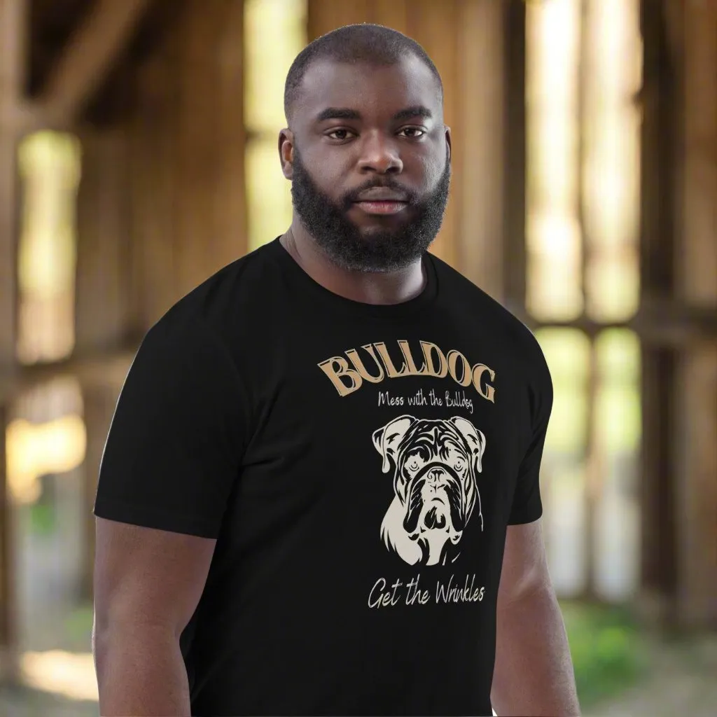 Vegan Bulldog T-Shirt – Mess with the Bulldog, Get Wrinkles!