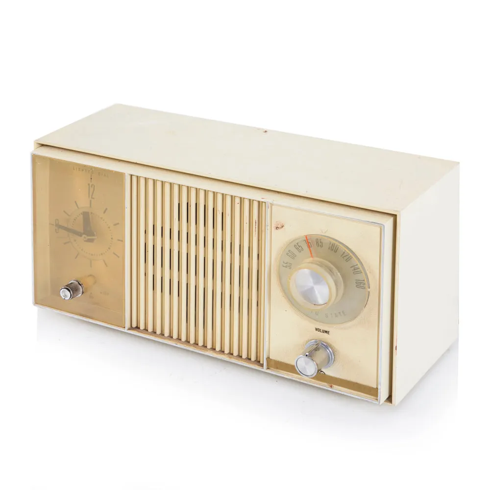 Vintage Cream Radio Clock