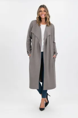 Vivid Wool Blend Knit Coat (4 Colours)