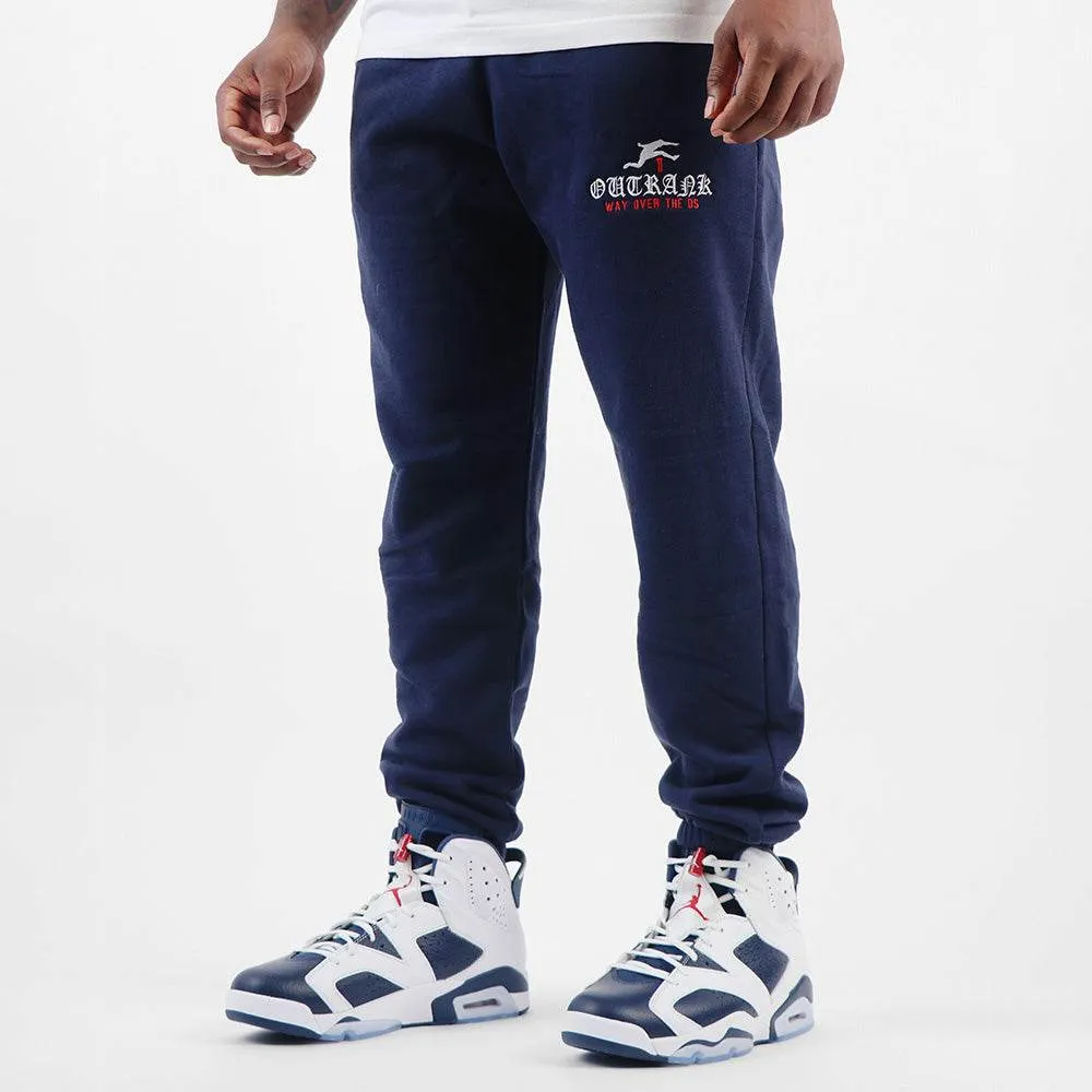 Way Over The BS Embroidered Joggers