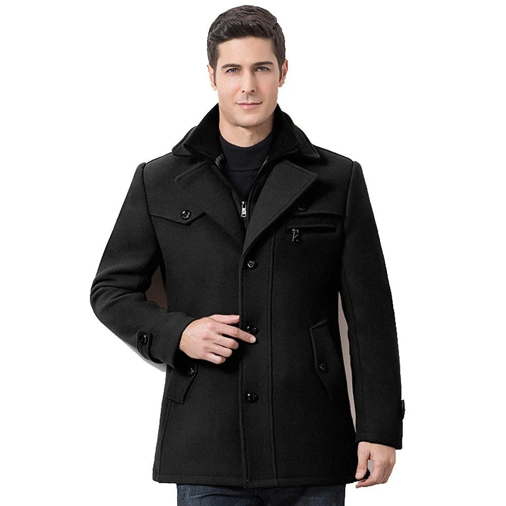 West Louis™ Design Winter Woolen Business Coat