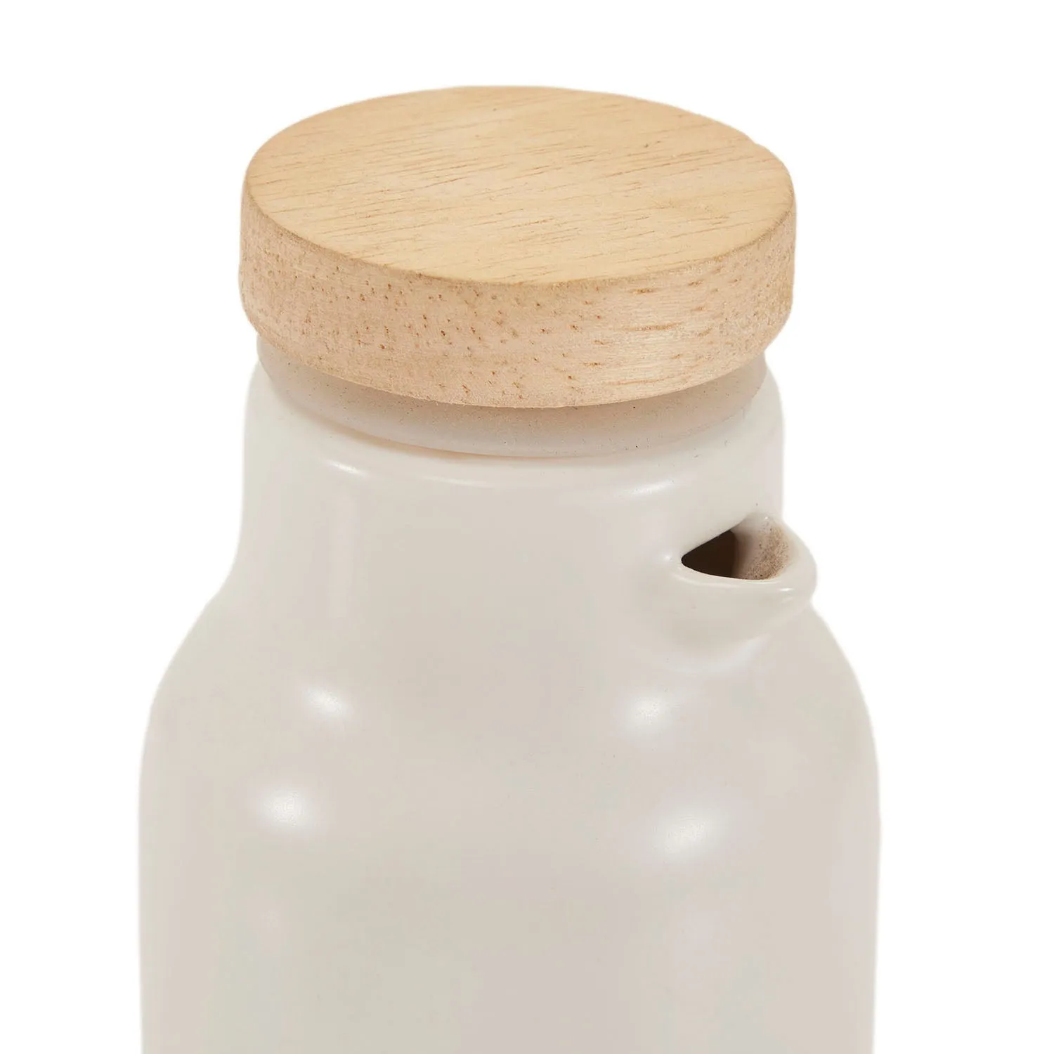 White Ceramic "V" Carafe (A D)