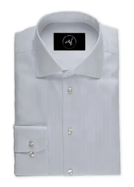 White On White Herringbone Shirt