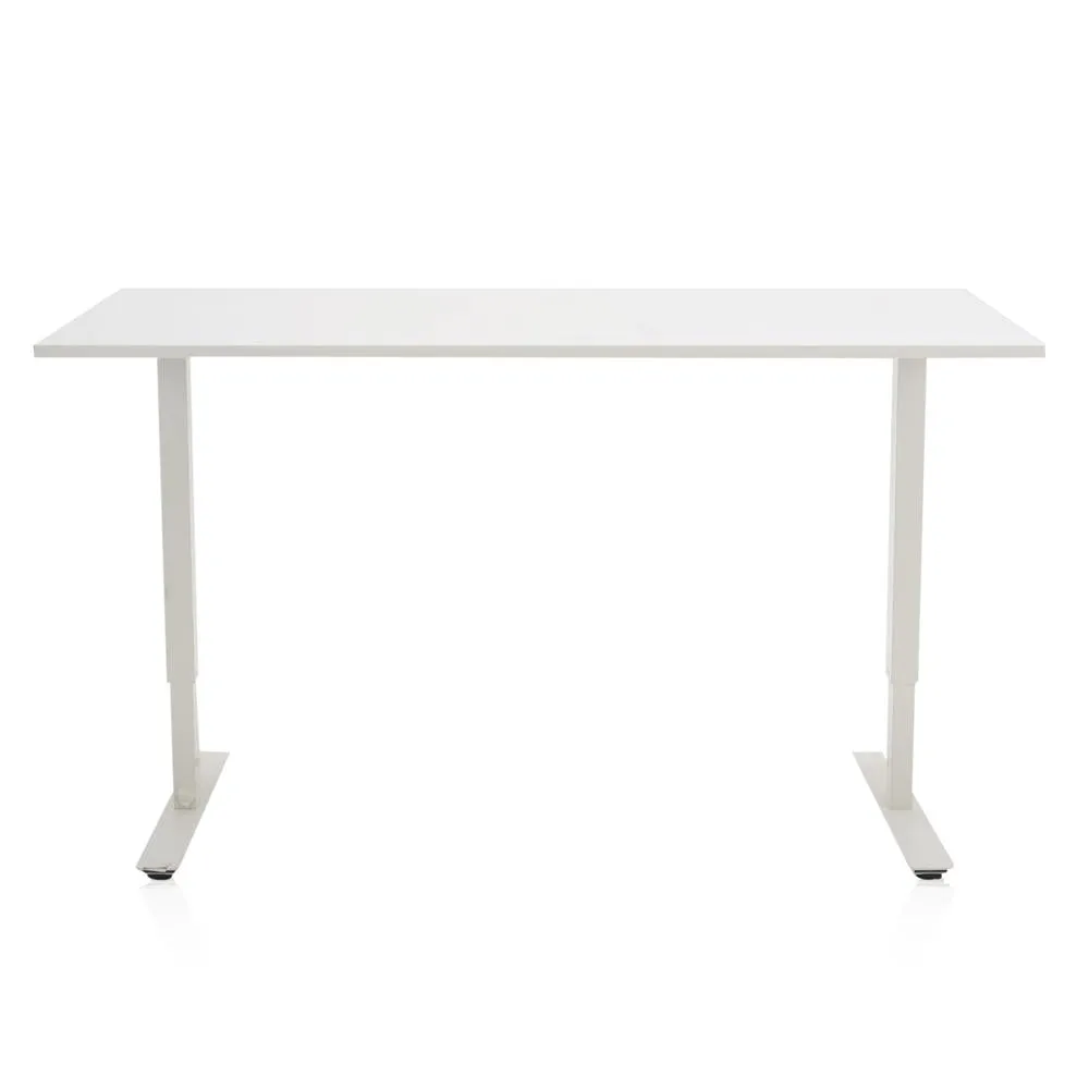 White Square Corner Adjustable Work Table