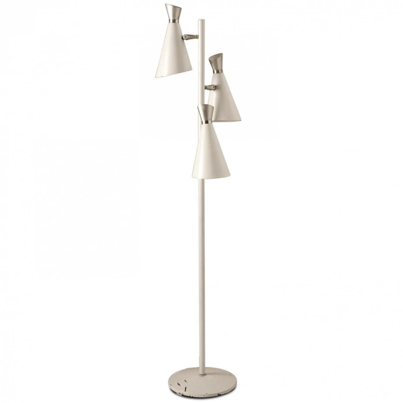 White Three Pin Floor Lamp