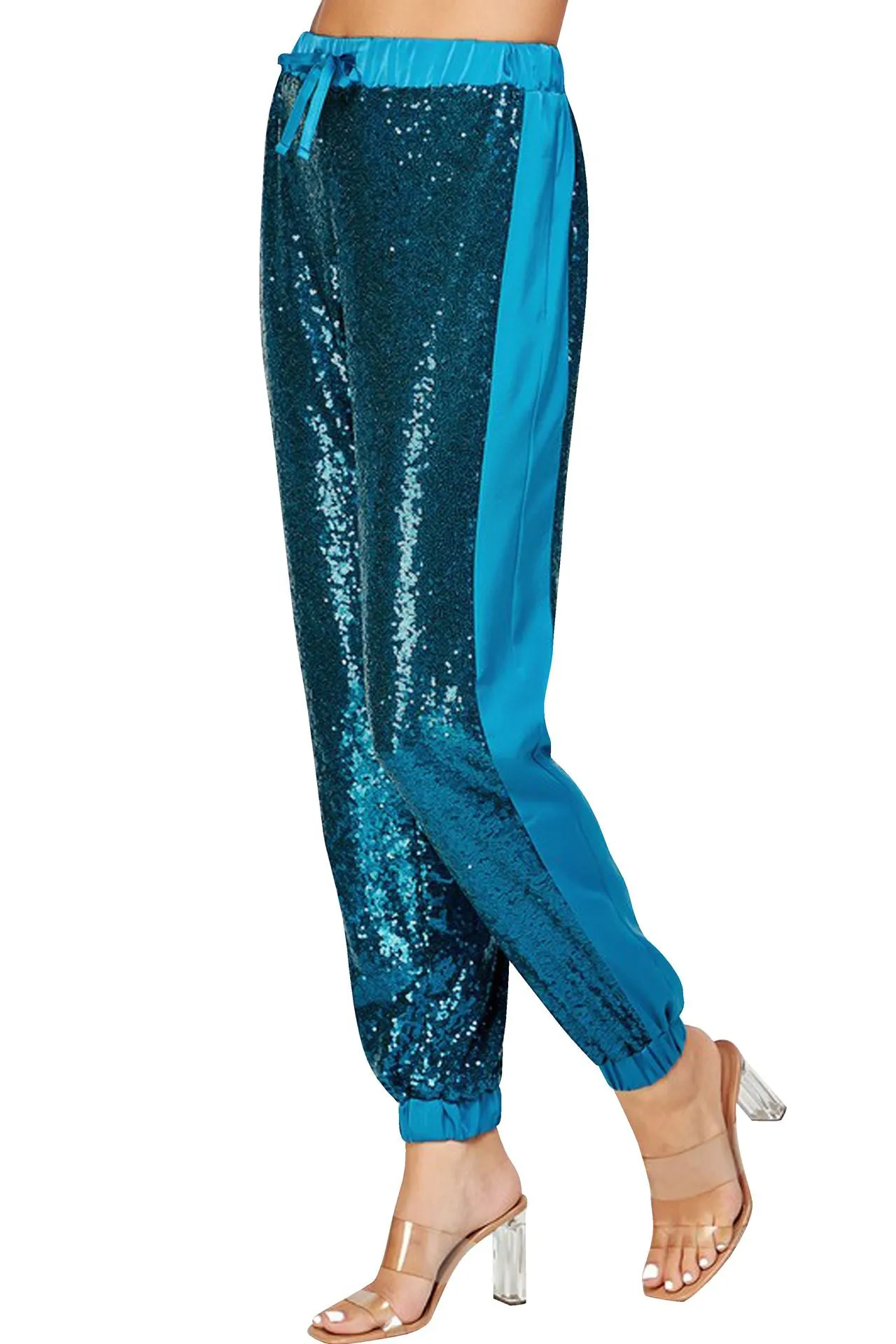 Women's Sequin Jogger Pants