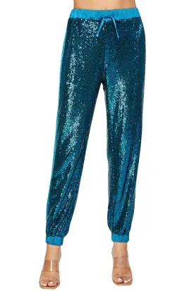 Women's Sequin Jogger Pants