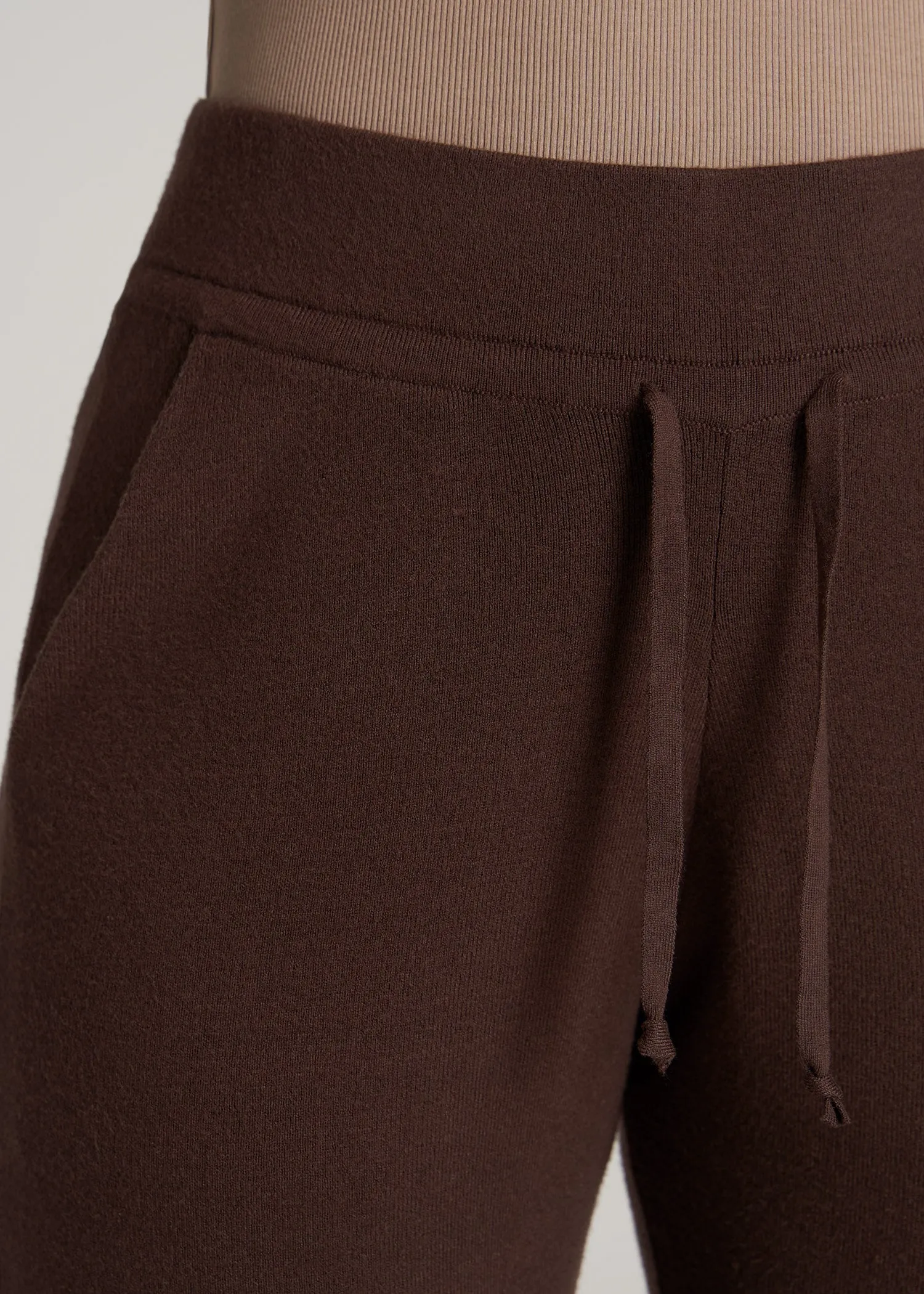 Women's Tall Knit Lounge Jogger in Chocolate