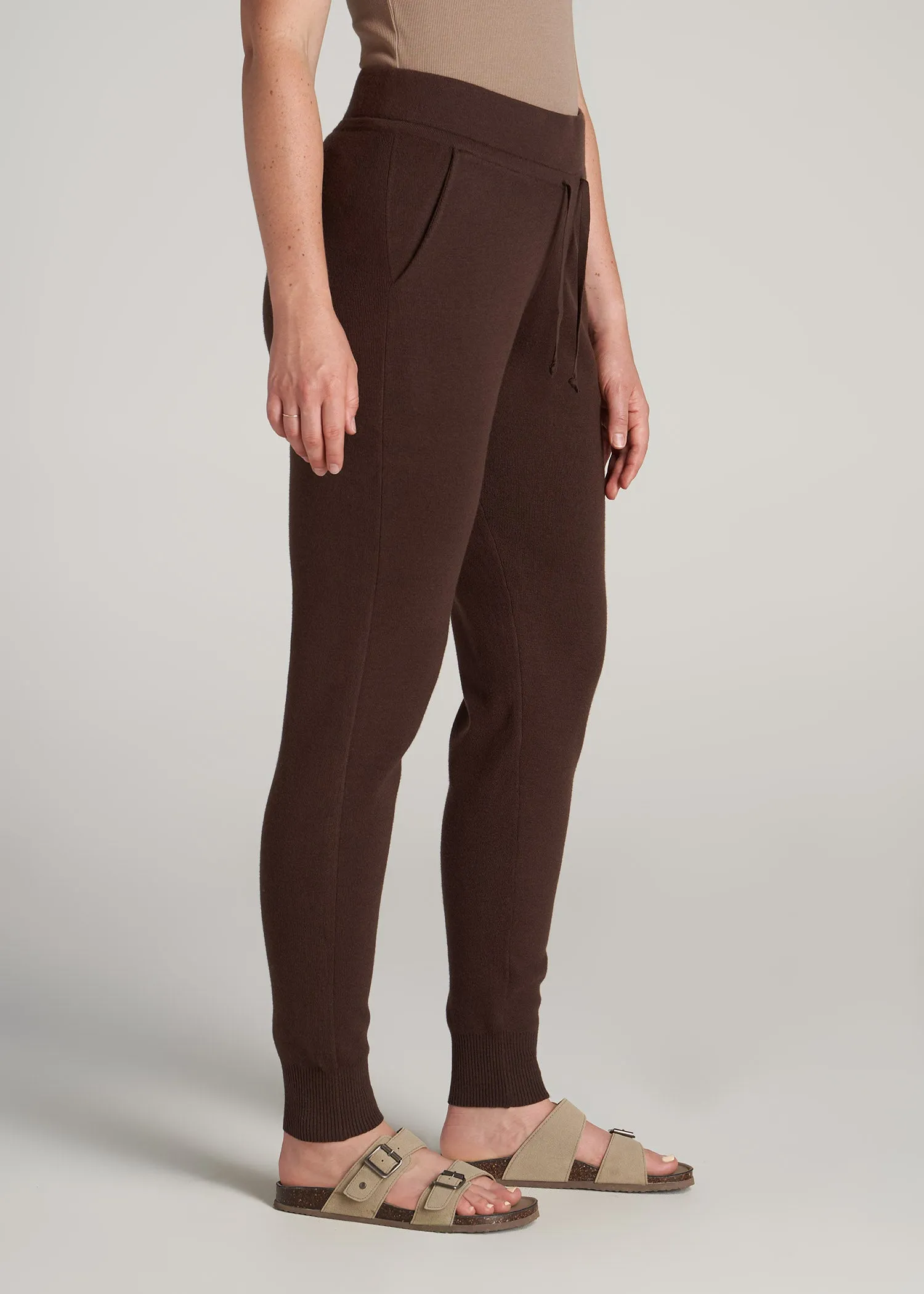 Women's Tall Knit Lounge Jogger in Chocolate