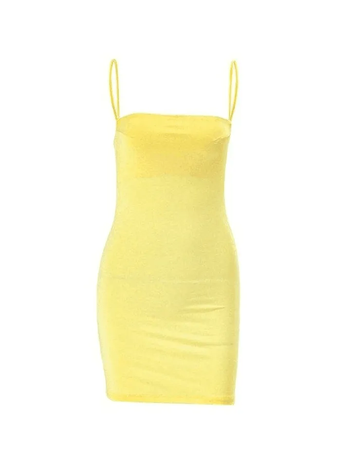 Y2K Bodycon Slip Mini Dress